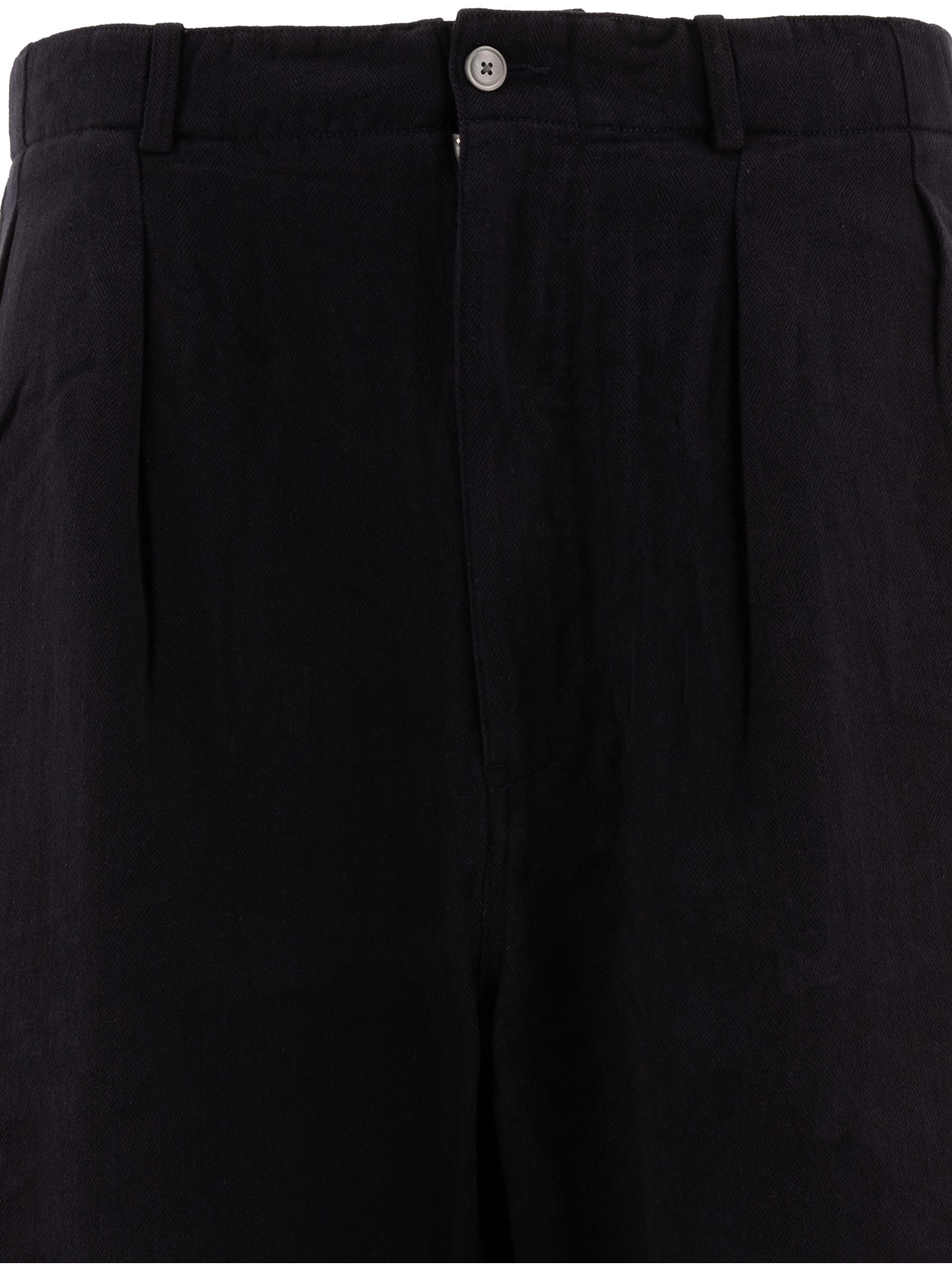 NANAMICA Black   Pleated trousers